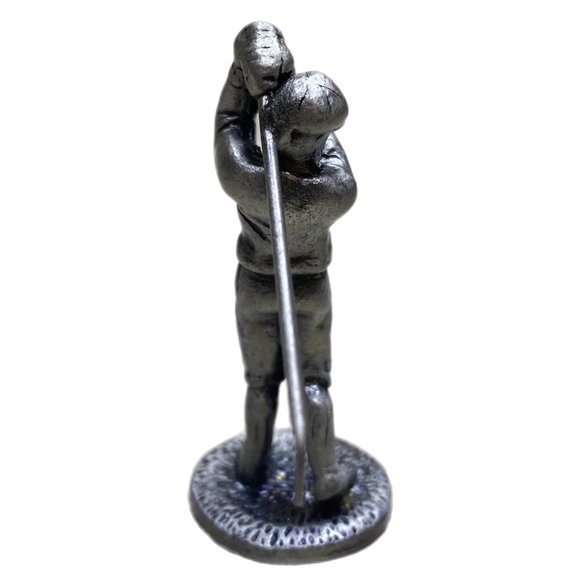 Golfer Figurines in Collectible Pewter Metalware - Picture 8 of 12